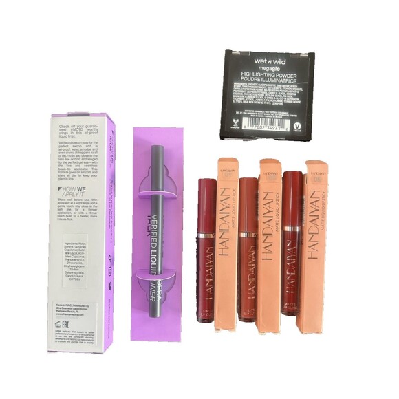 Make Up Lot OFRA Verified Liquid Liner ,Wet n Wild Highlight Handaiyan Lip Gloss - Picture 2 of 10